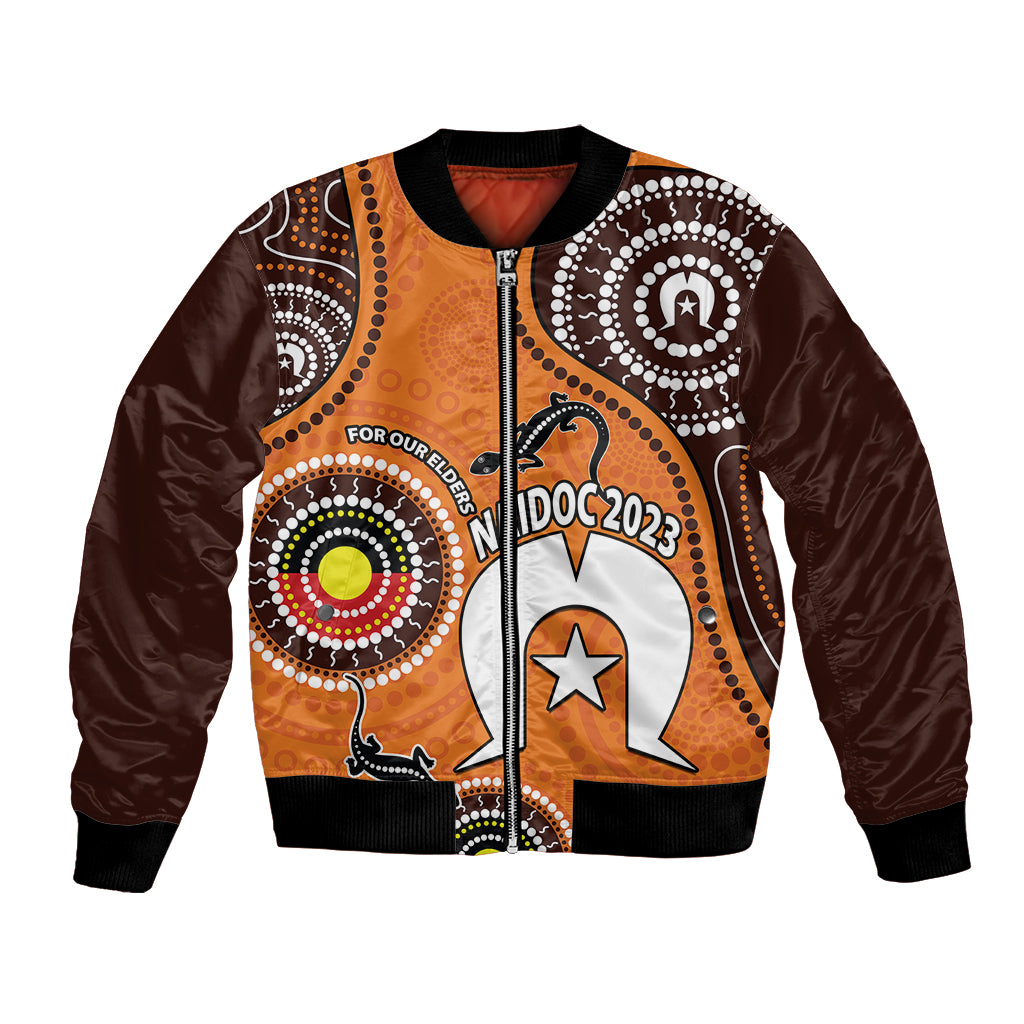 custom-personalised-2023-naidoc-week-bomber-jacket-lizard-aboriginal