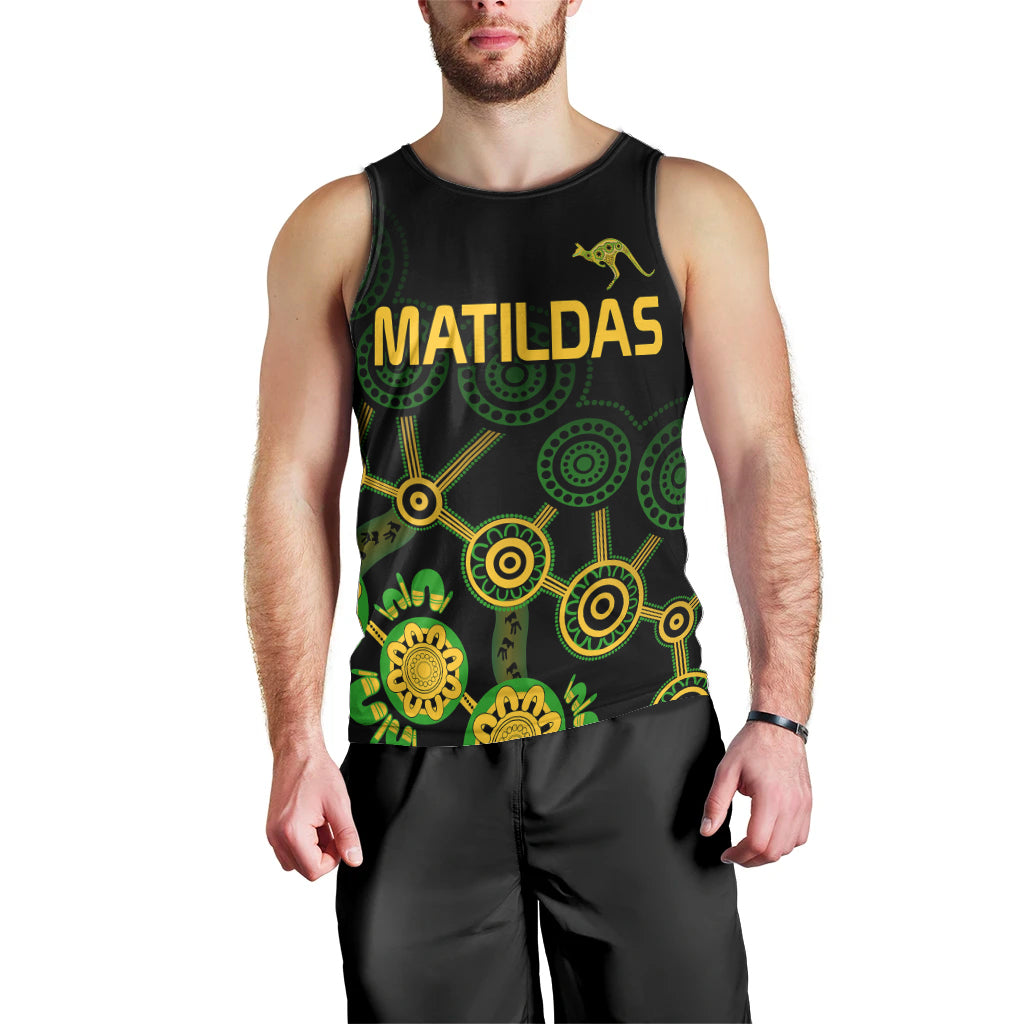 custom-text-and-number-australia-soccer-men-tank-top-matildas-world-cup-with-kangaroo