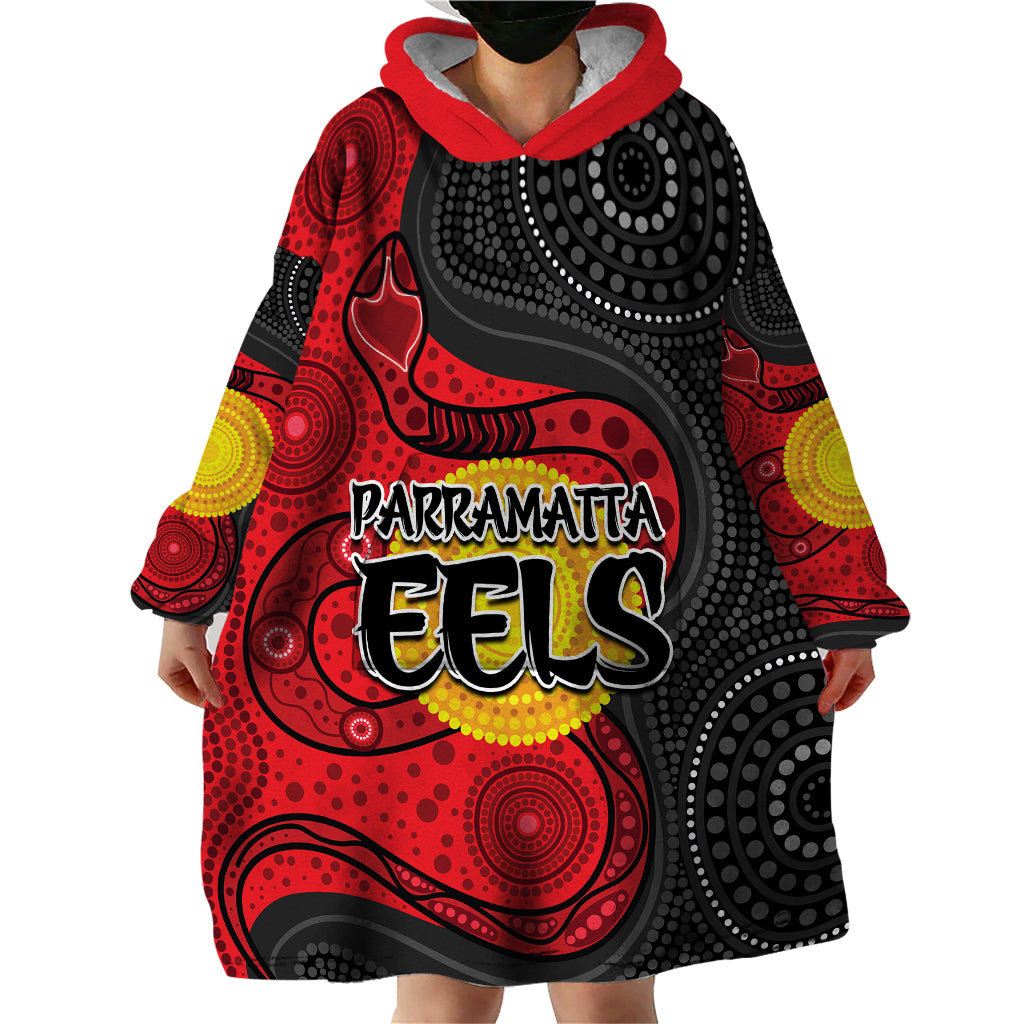 custom-personalised-2023-parramatta-eels-wearable-blanket-hoodie-simple-aboriginal