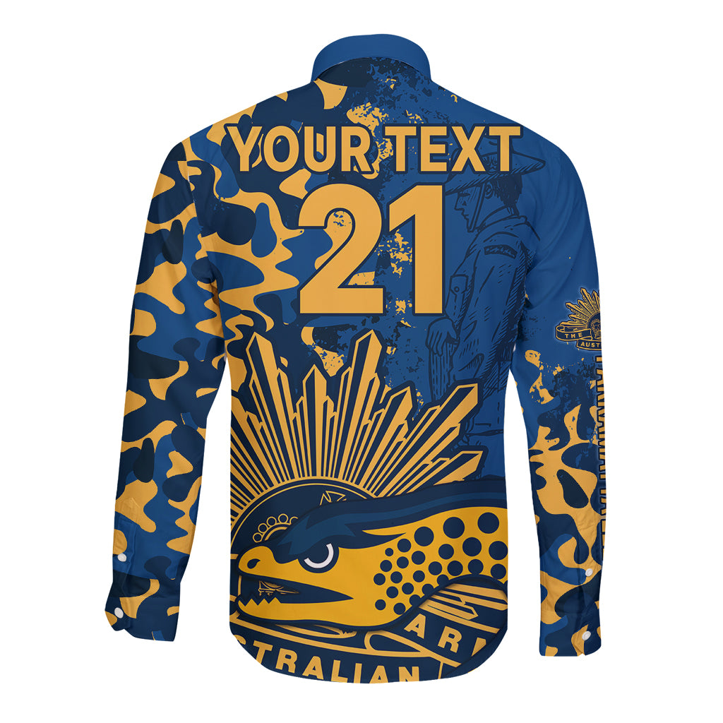 custom-text-and-number-nrl-anzac-2023-parramatta-eels-long-sleeve-button-shirt-camouflage