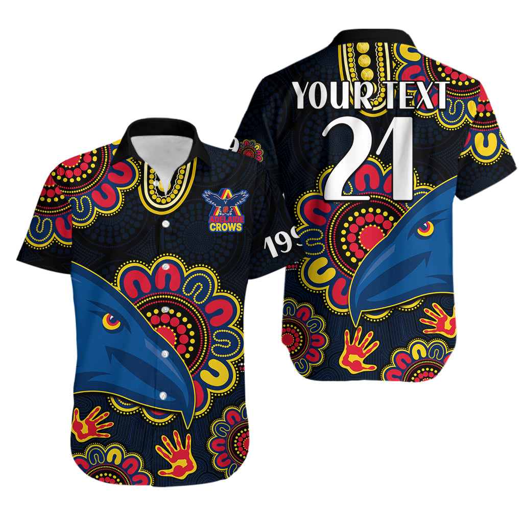 custom-personalised-afl-adelaide-football-the-crows-1990-aboriginal-hawaiian-shirt