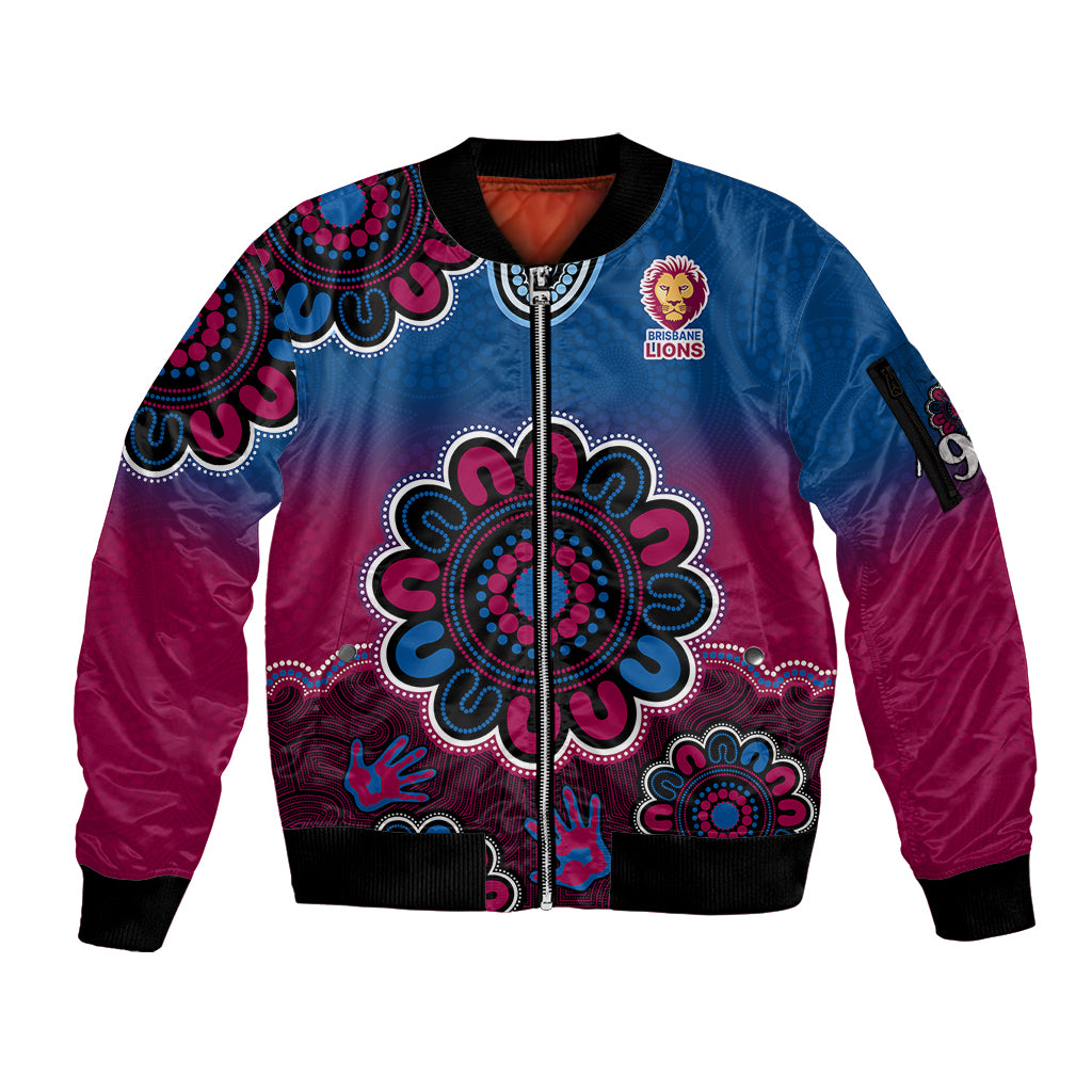 custom-personalised-afl-brisbane-lions-1996-aboriginal-sleeve-zip-bomber-jacket