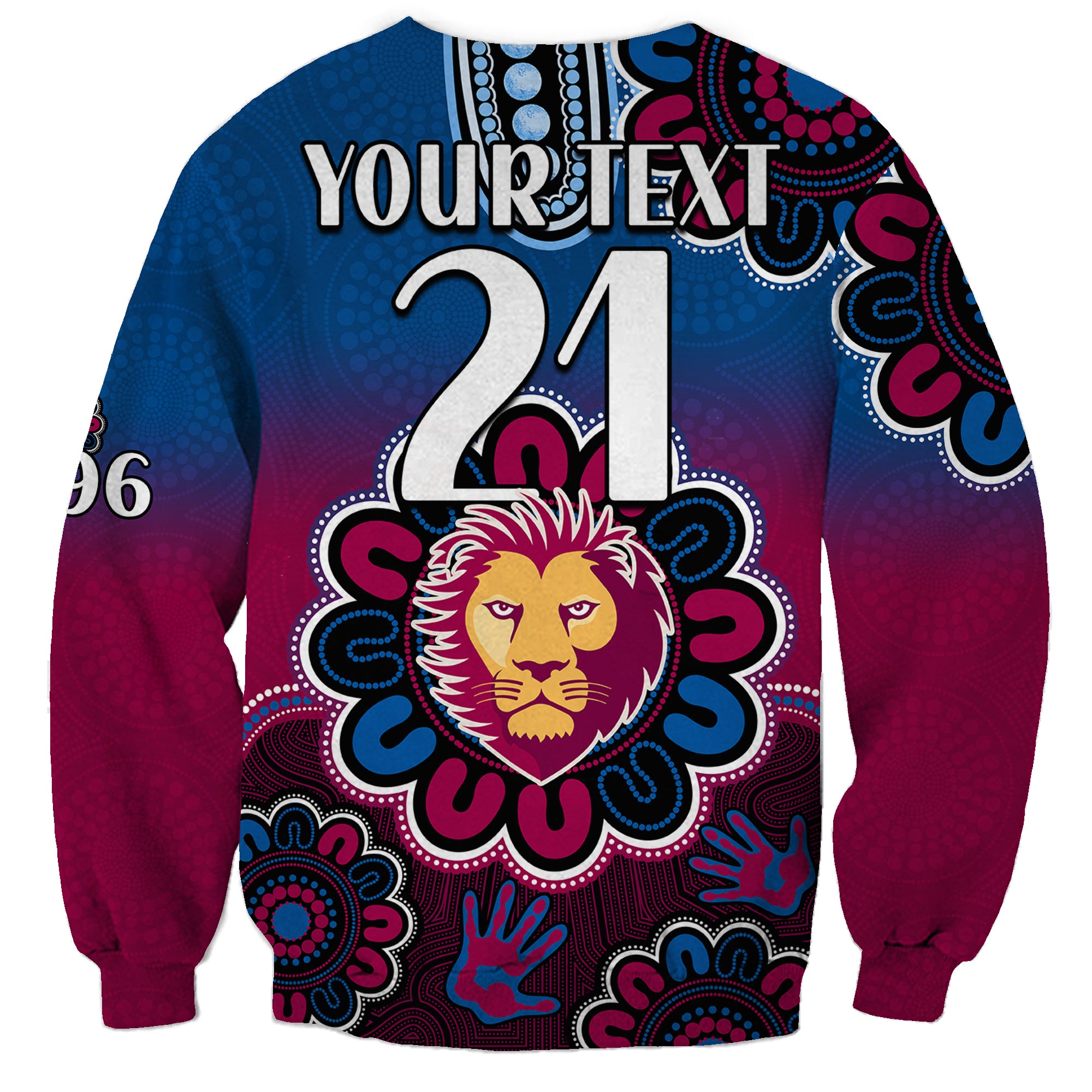 custom-personalised-afl-brisbane-lions-1996-aboriginal-sweatshirt