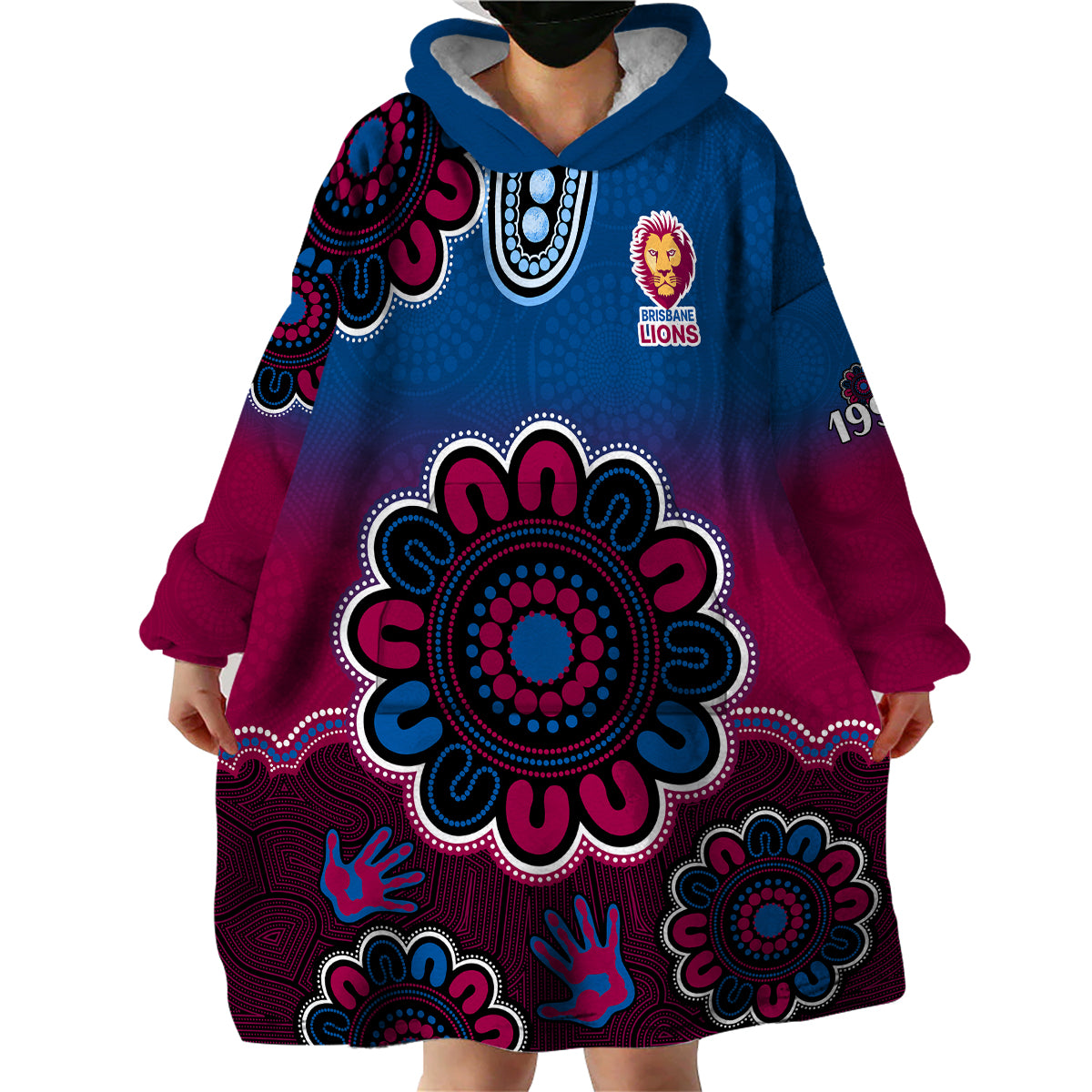 custom-personalised-afl-brisbane-lions-1996-aboriginal-wearable-blanket-hoodie