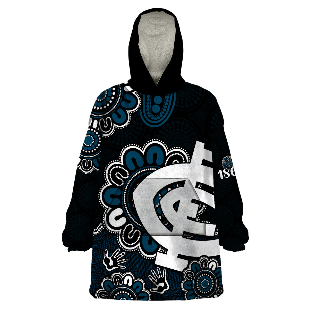 custom-personalised-afl-carlton-blues-1864-aboriginal-wearable-blanket-hoodie