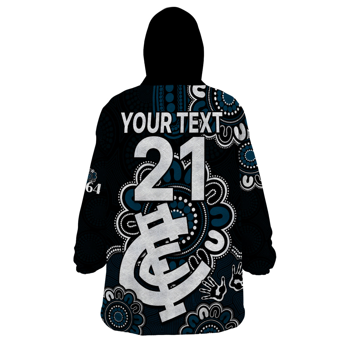 custom-personalised-afl-carlton-blues-1864-aboriginal-wearable-blanket-hoodie