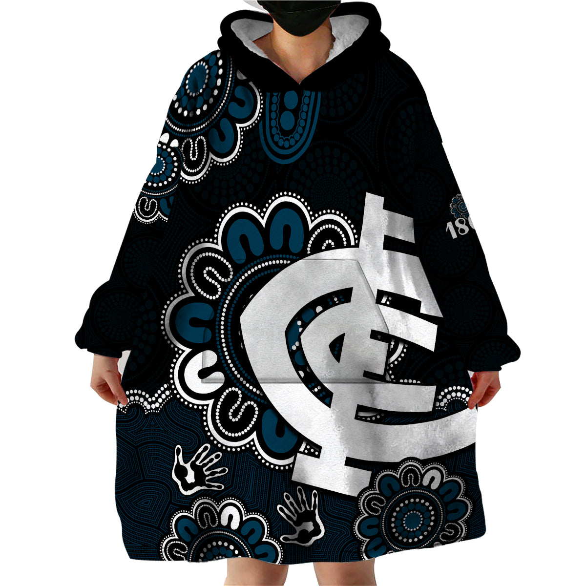 custom-personalised-afl-carlton-blues-1864-aboriginal-wearable-blanket-hoodie