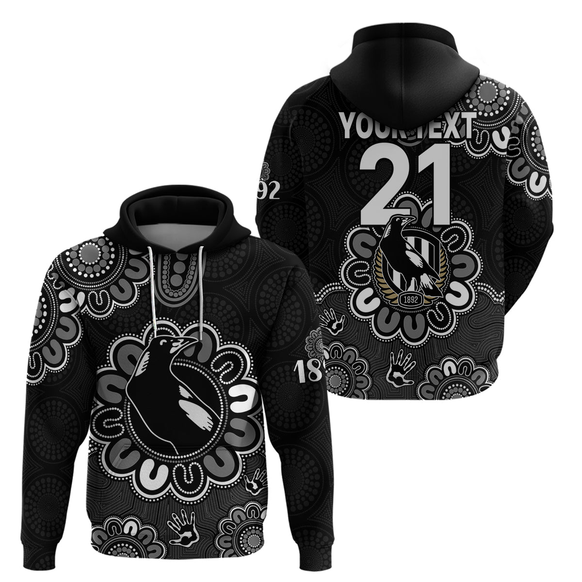 custom-personalised-afl-collingwood-magpies-1892-aboriginal-hoodie