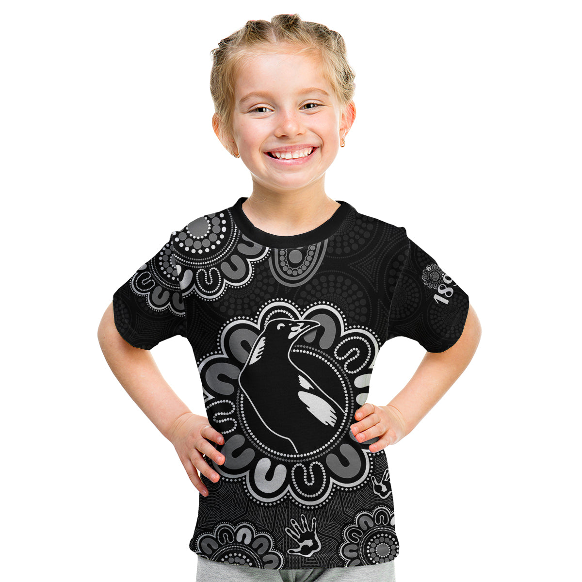 custom-personalised-afl-collingwood-magpies-1892-aboriginal-kid-t-shirt