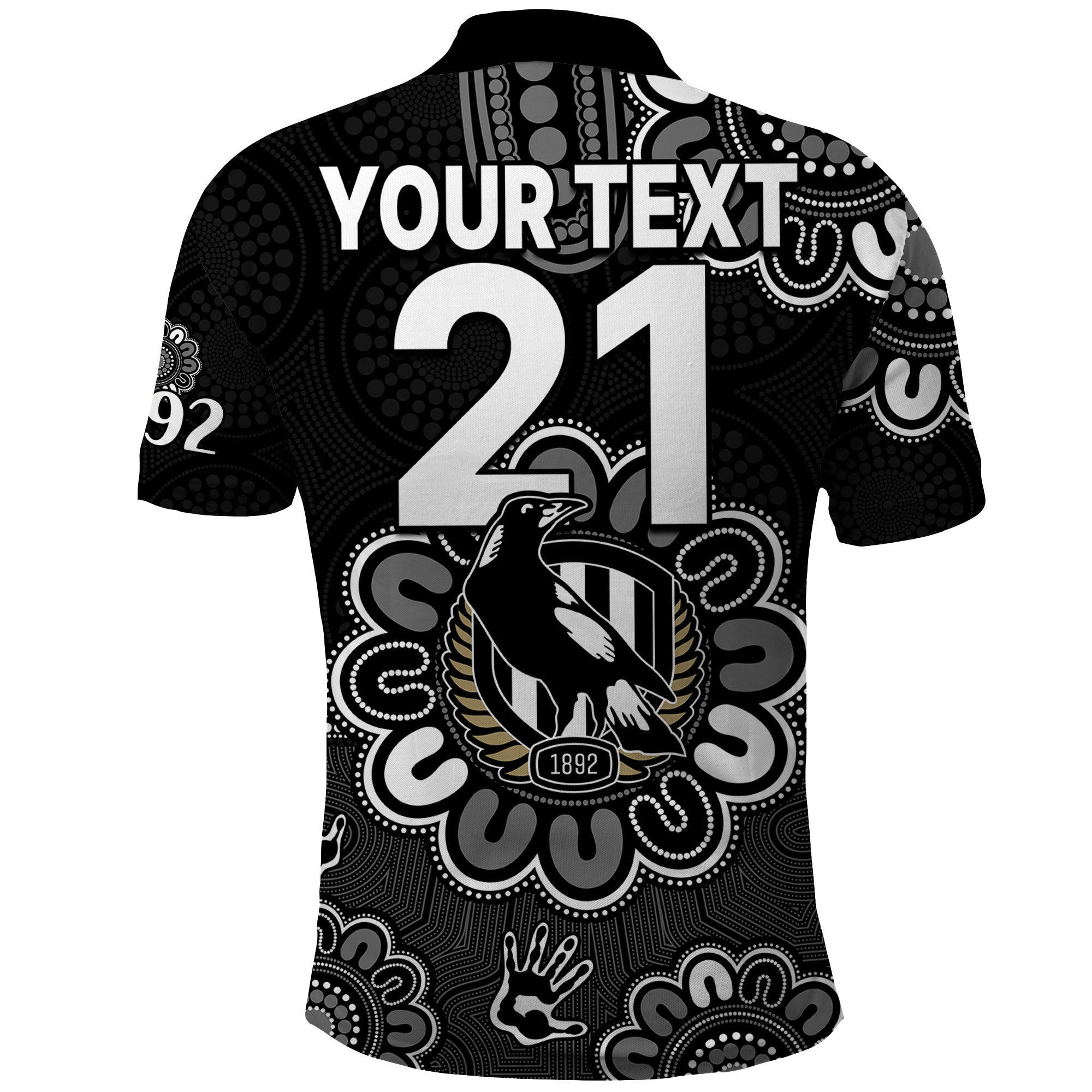 custom-personalised-afl-collingwood-magpies-1892-aboriginal-polo-shirt