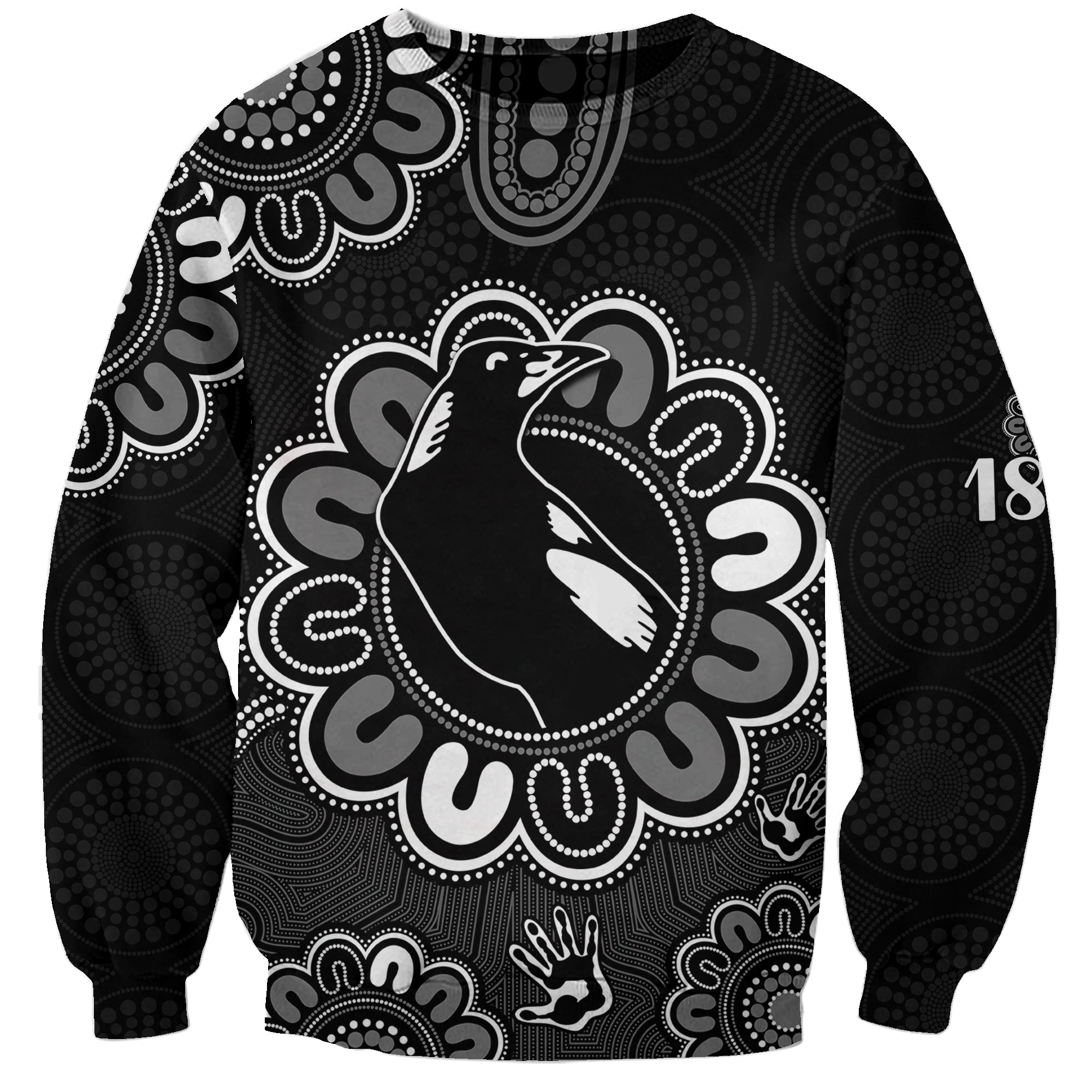 custom-personalised-afl-collingwood-magpies-1892-aboriginal-sweatshirt