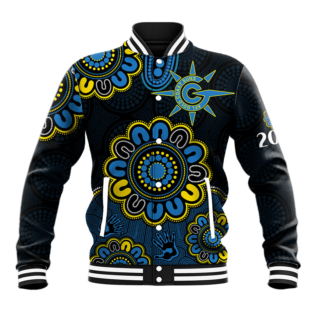 custom-personalised-afl-gold-coast-suns-2009-aboriginal-blue-style-baseball-jacket