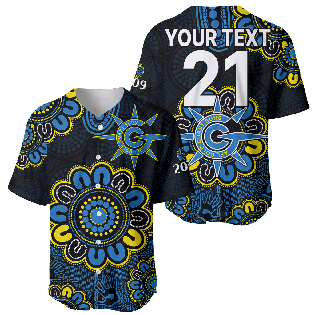 custom-personalised-afl-gold-coast-suns-2009-aboriginal-blue-style-baseball-jersey