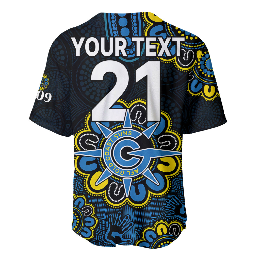 custom-personalised-afl-gold-coast-suns-2009-aboriginal-blue-style-baseball-jersey