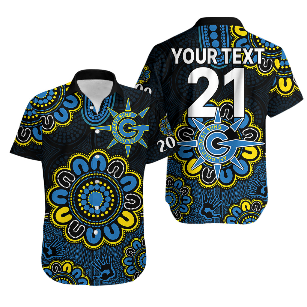 custom-personalised-afl-gold-coast-suns-2009-aboriginal-blue-style-hawaiian-shirt