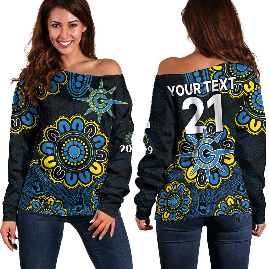 custom-personalised-afl-gold-coast-suns-2009-aboriginal-blue-style-off-shoulder-sweater