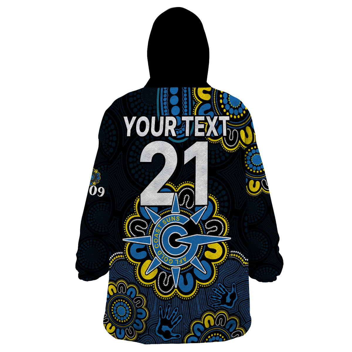 custom-personalised-afl-gold-coast-suns-2009-aboriginal-blue-style-wearable-blanket-hoodie