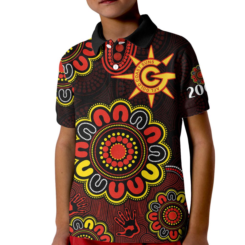 afl-gold-coast-suns-2009-aboriginal-red-style-kid-polo-shirt