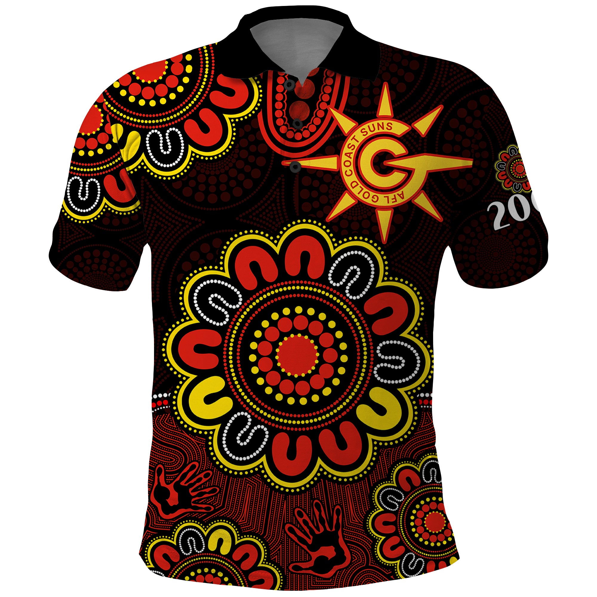 afl-gold-coast-suns-2009-aboriginal-red-style-polo-shirt