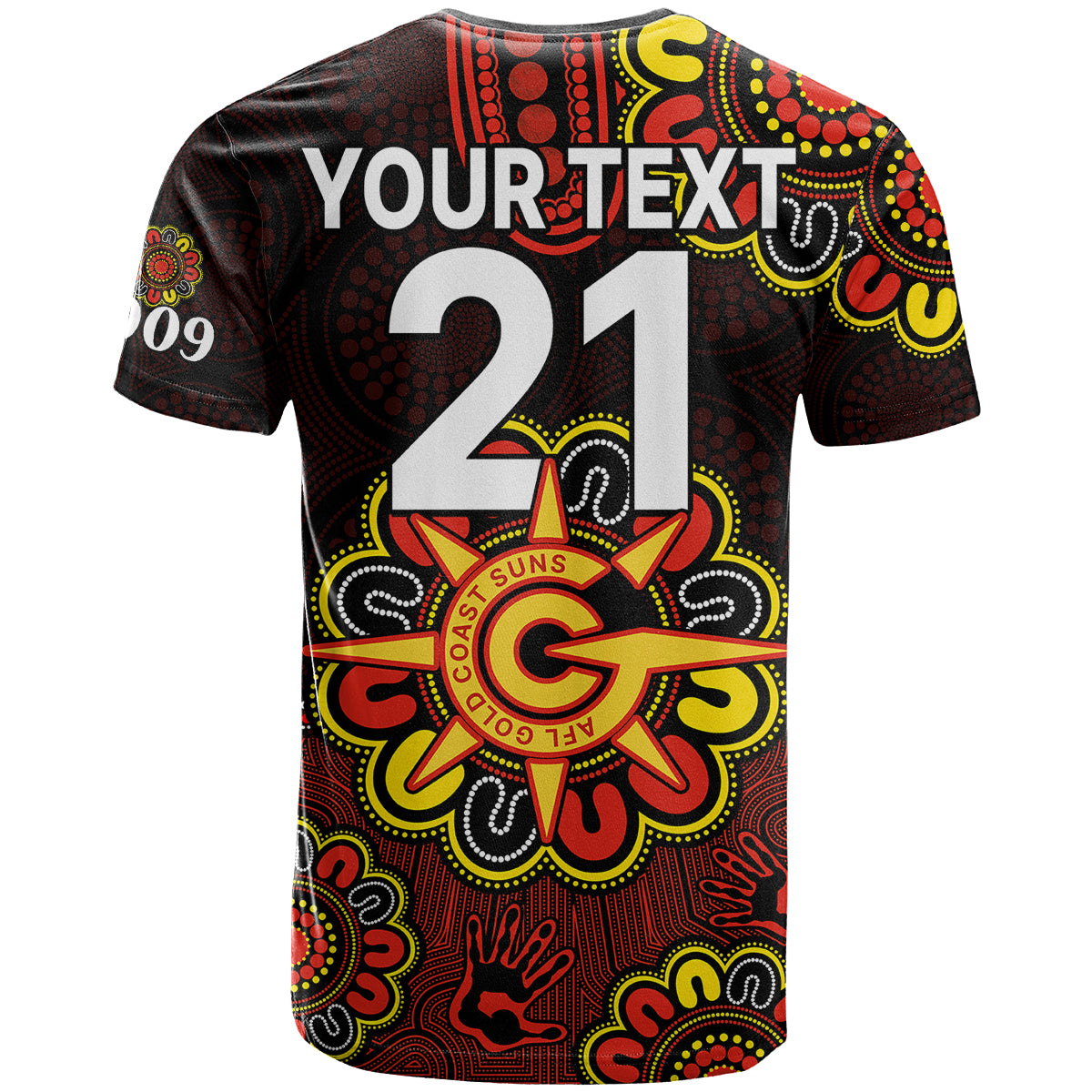 custom-personalised-afl-gold-coast-suns-2009-aboriginal-red-style-t-shirt