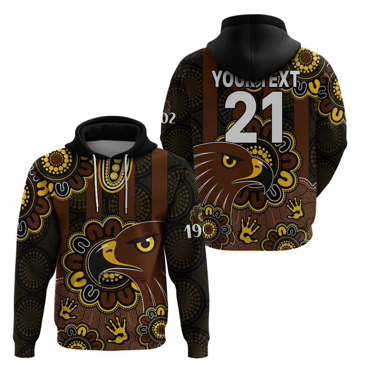 custom-personalised-afl-hawthorn-hawks-1902-aboriginal-hoodie