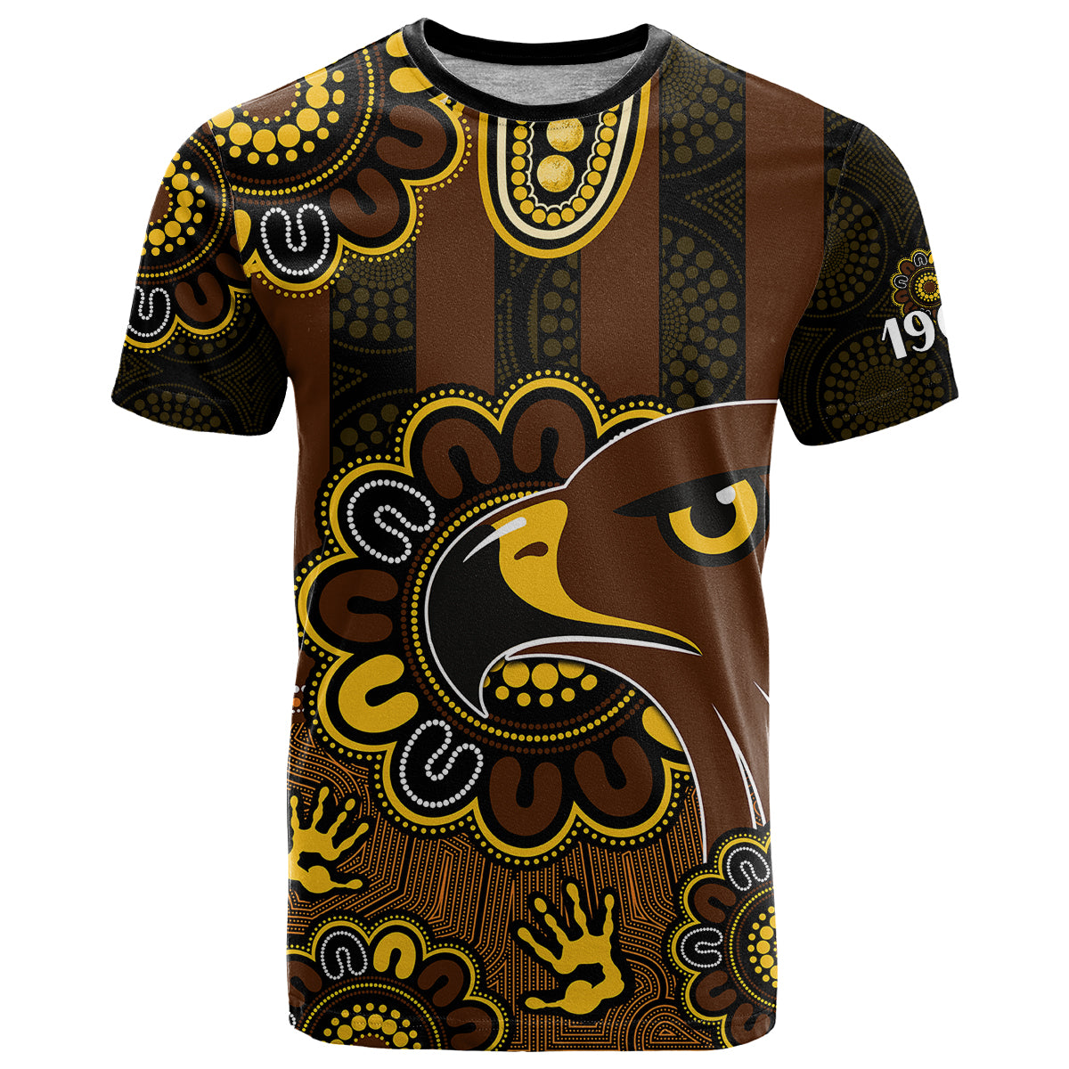 custom-personalised-afl-hawthorn-hawks-1902-aboriginal-t-shirt