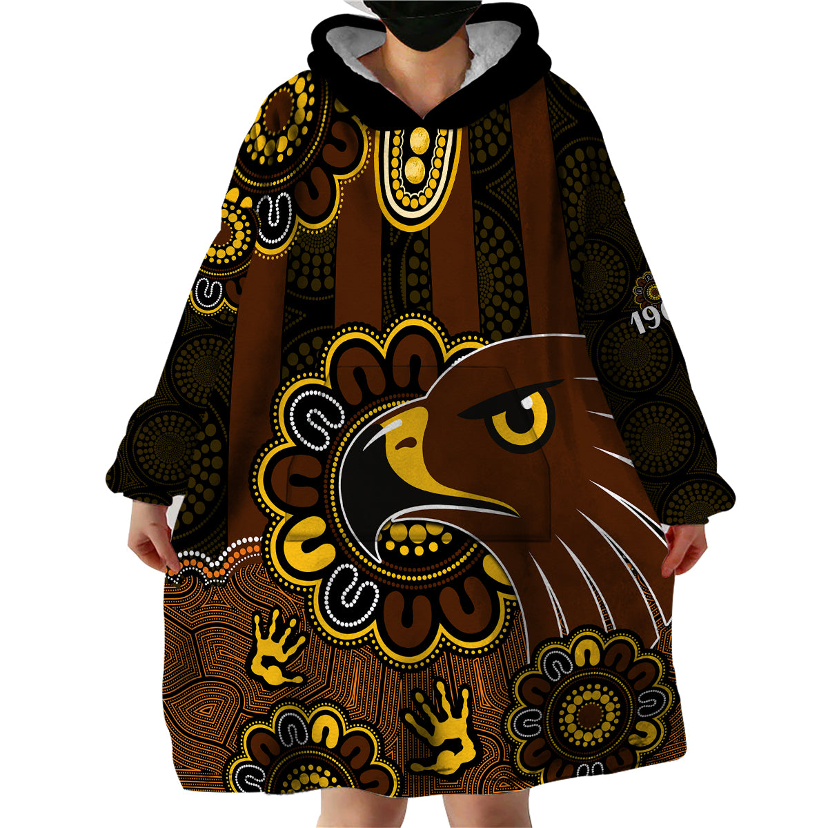 custom-personalised-afl-hawthorn-hawks-1902-aboriginal-wearable-blanket-hoodie