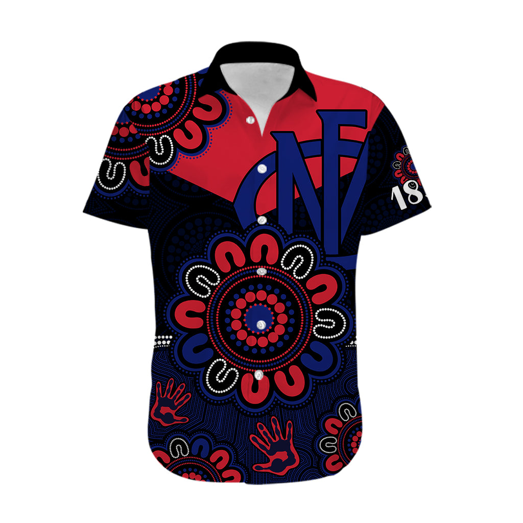 custom-personalised-afl-melbourne-demons-1858-aboriginal-hawaiian-shirt