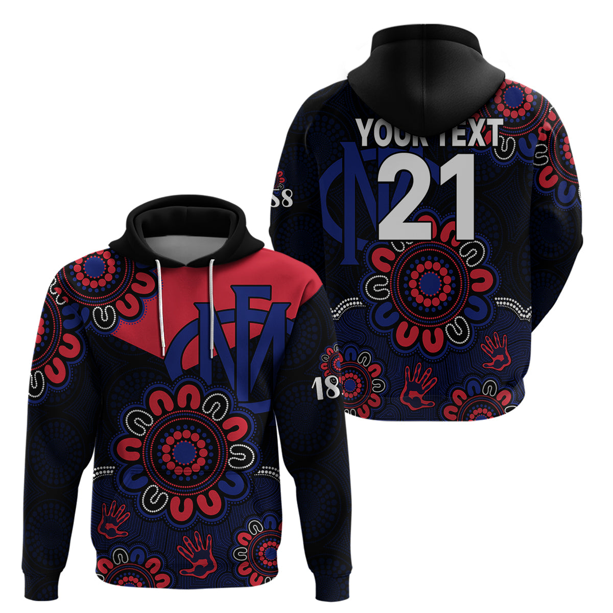 custom-personalised-afl-melbourne-demons-1858-aboriginal-hoodie