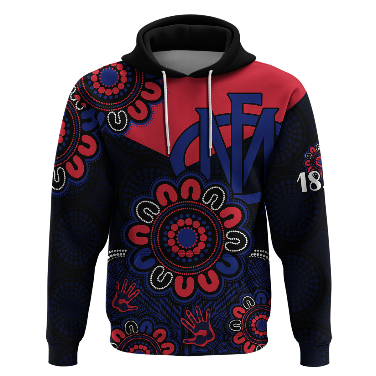 custom-personalised-afl-melbourne-demons-1858-aboriginal-hoodie