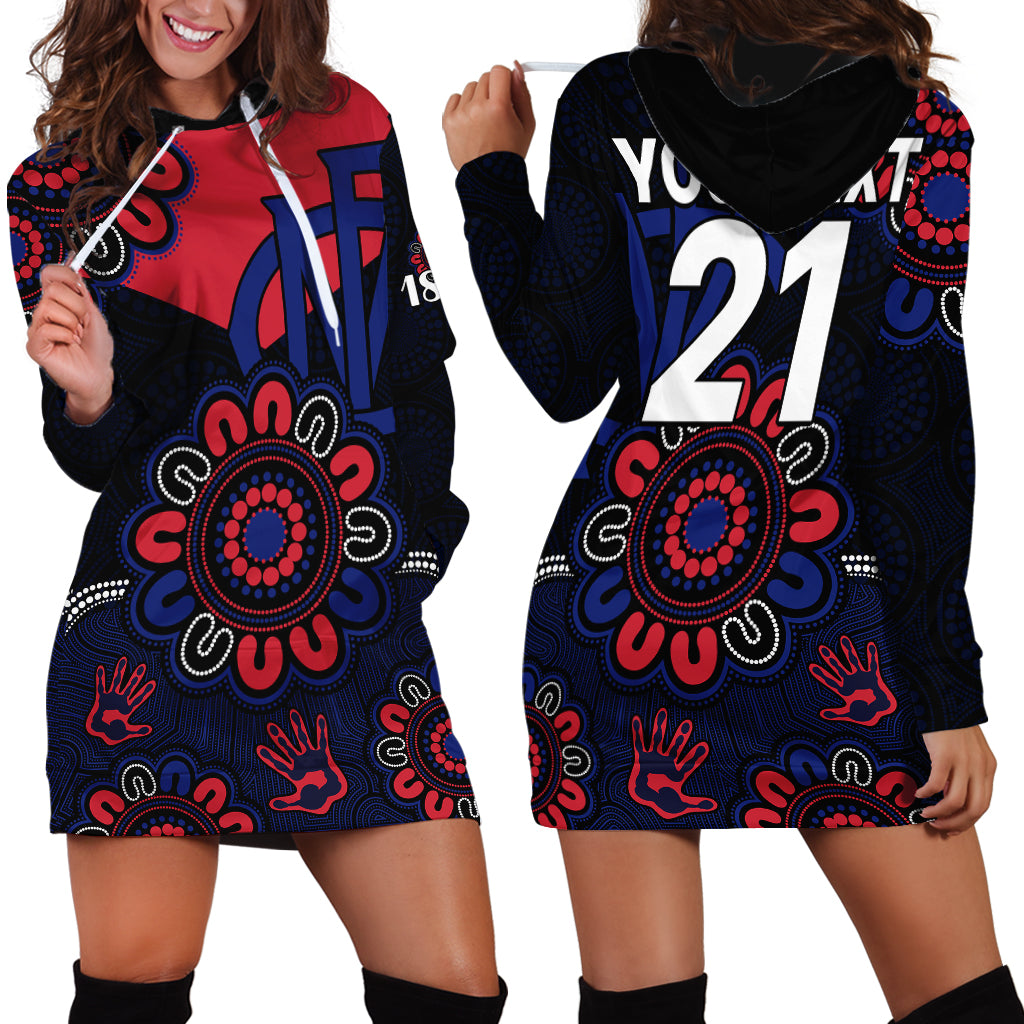 custom-personalised-afl-melbourne-demons-1858-aboriginal-hoodie-dress