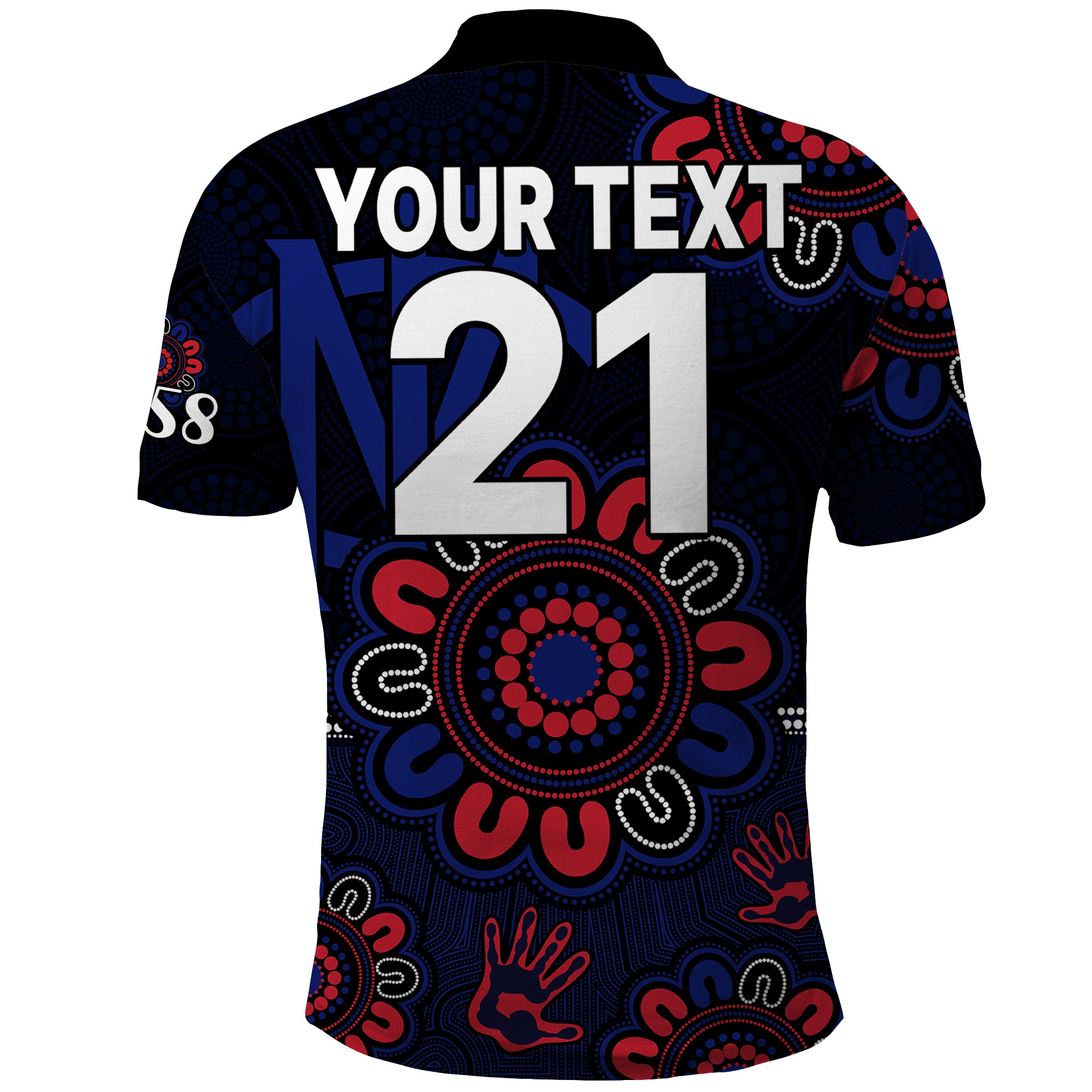 custom-personalised-afl-melbourne-demons-1858-aboriginal-polo-shirt