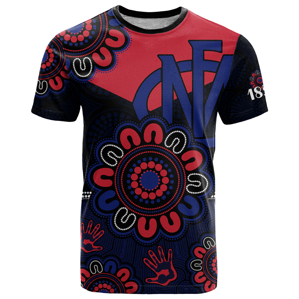 custom-personalised-afl-melbourne-demons-1858-aboriginal-t-shirt