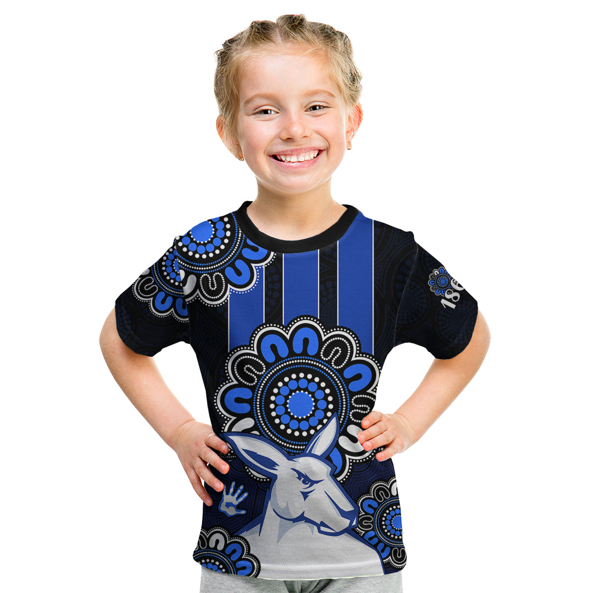 custom-personalised-afl-north-melbourne-kangaroos-1869-aboriginal-kid-t-shirt