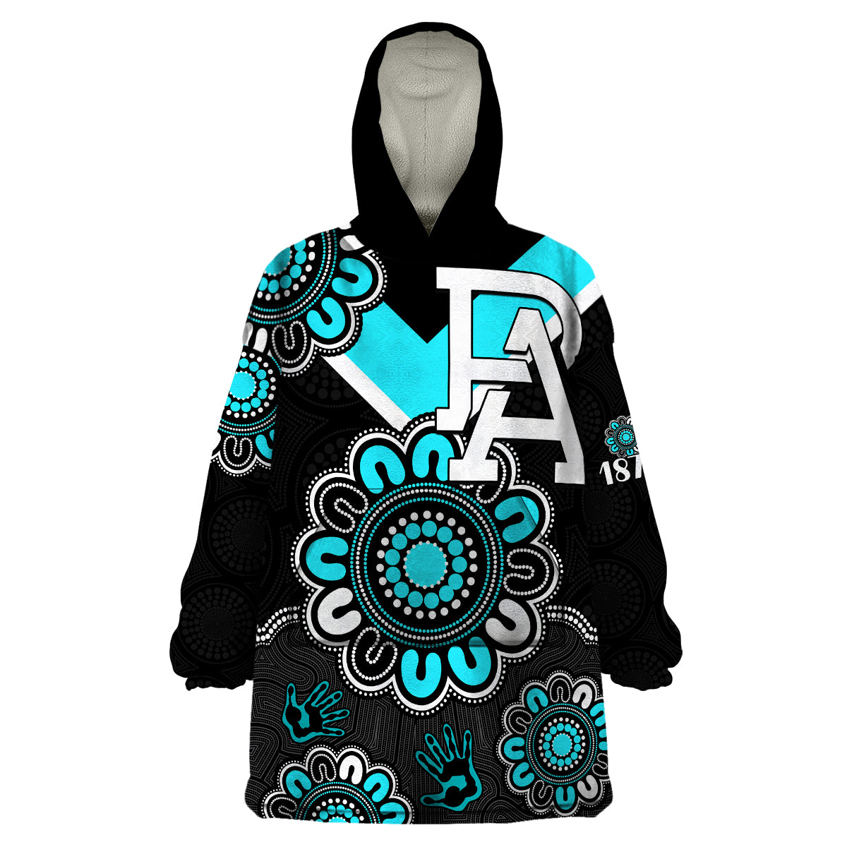 custom-personalised-afl-port-adelaide-power-1870-aboriginal-wearable-blanket-hoodie