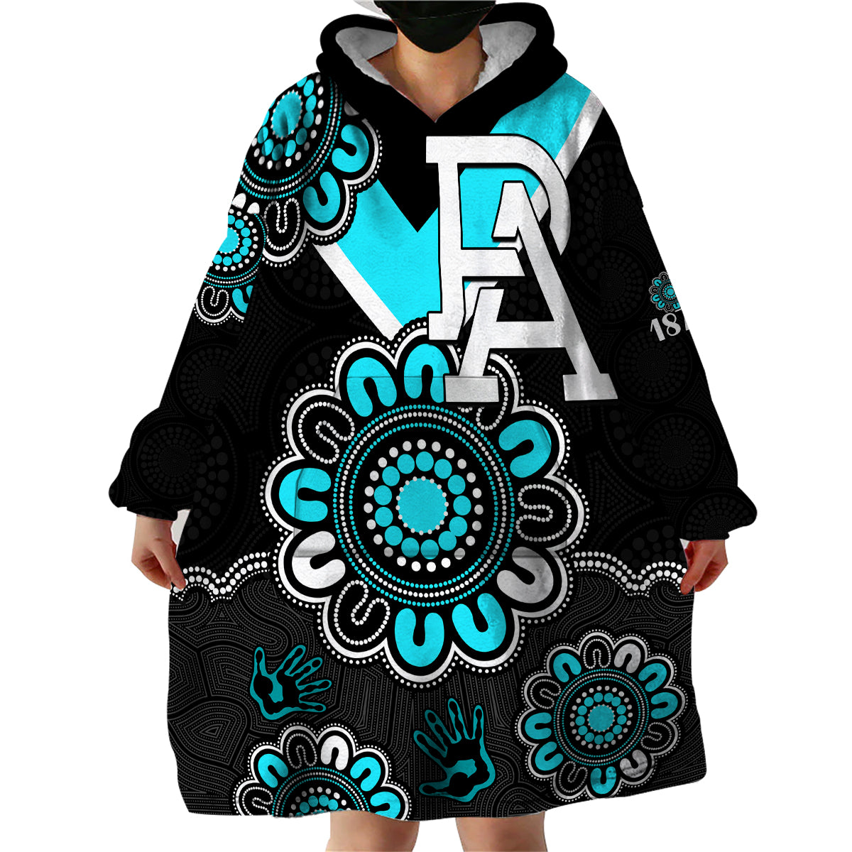 custom-personalised-afl-port-adelaide-power-1870-aboriginal-wearable-blanket-hoodie