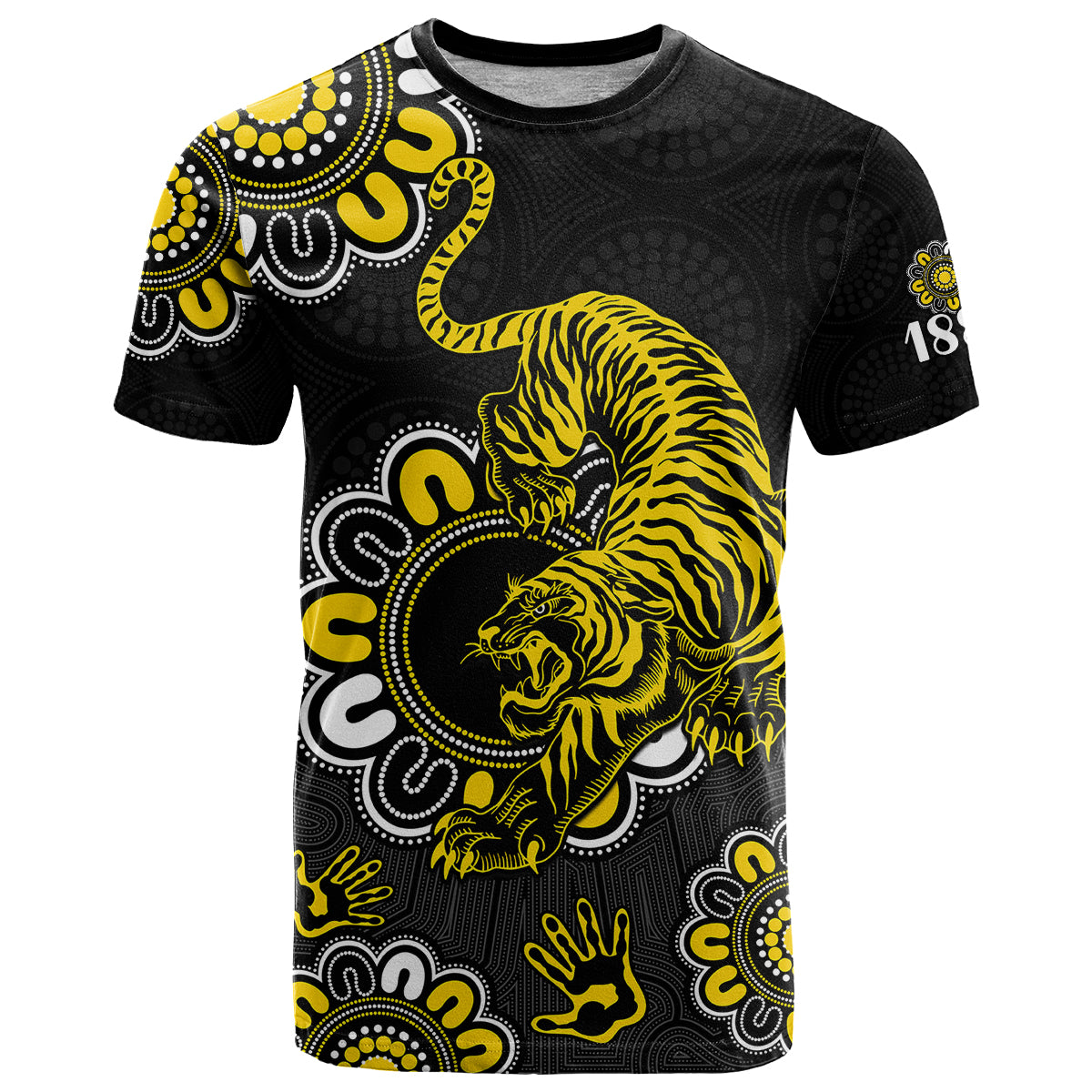 custom-personalised-afl-richmond-tigers-1885-aboriginal-t-shirt