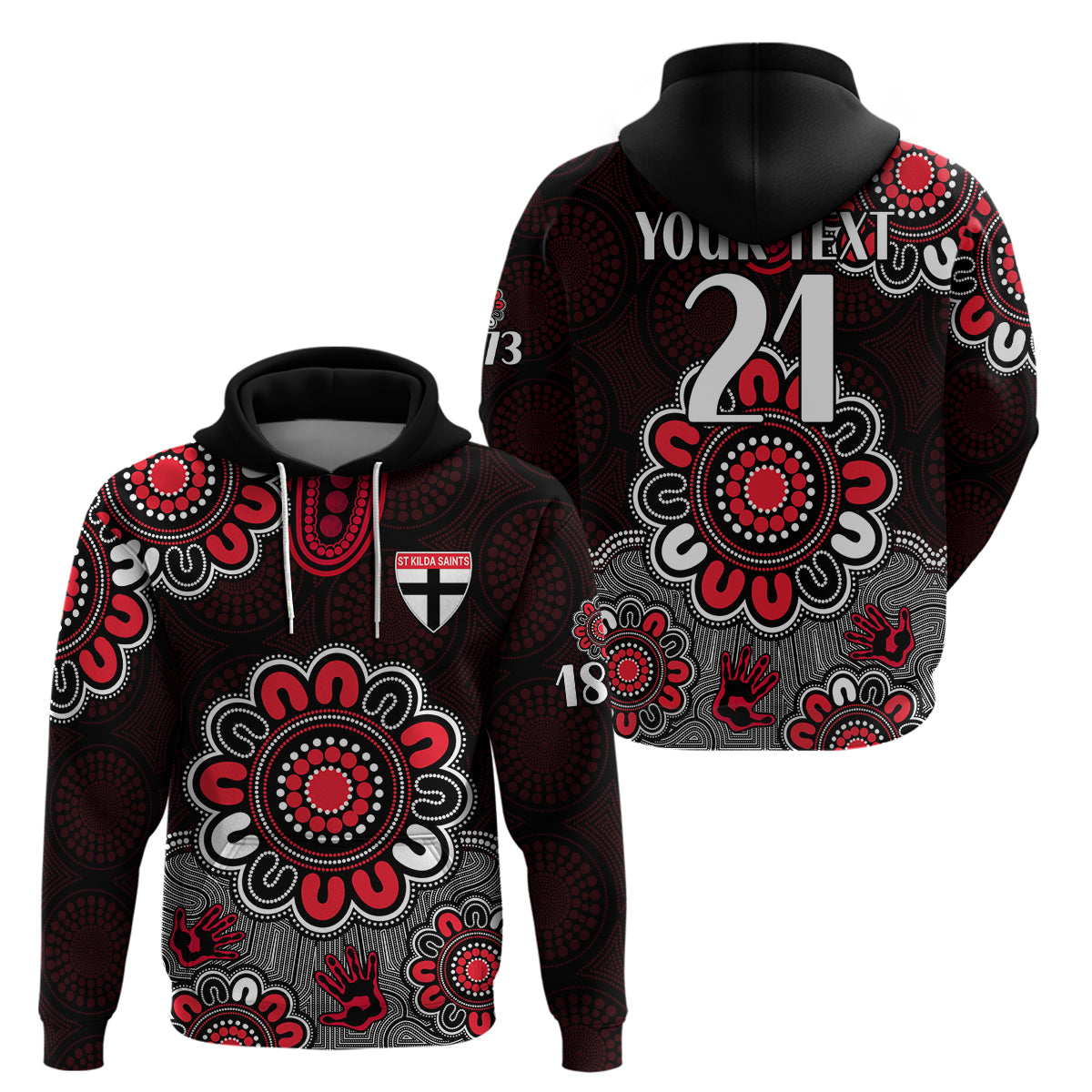 custom-personalised-afl-st-kilda-saints-1873-aboriginal-hoodie