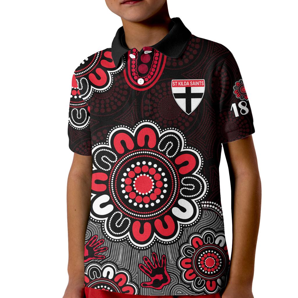 custom-personalised-afl-st-kilda-saints-1873-aboriginal-kid-polo-shirt