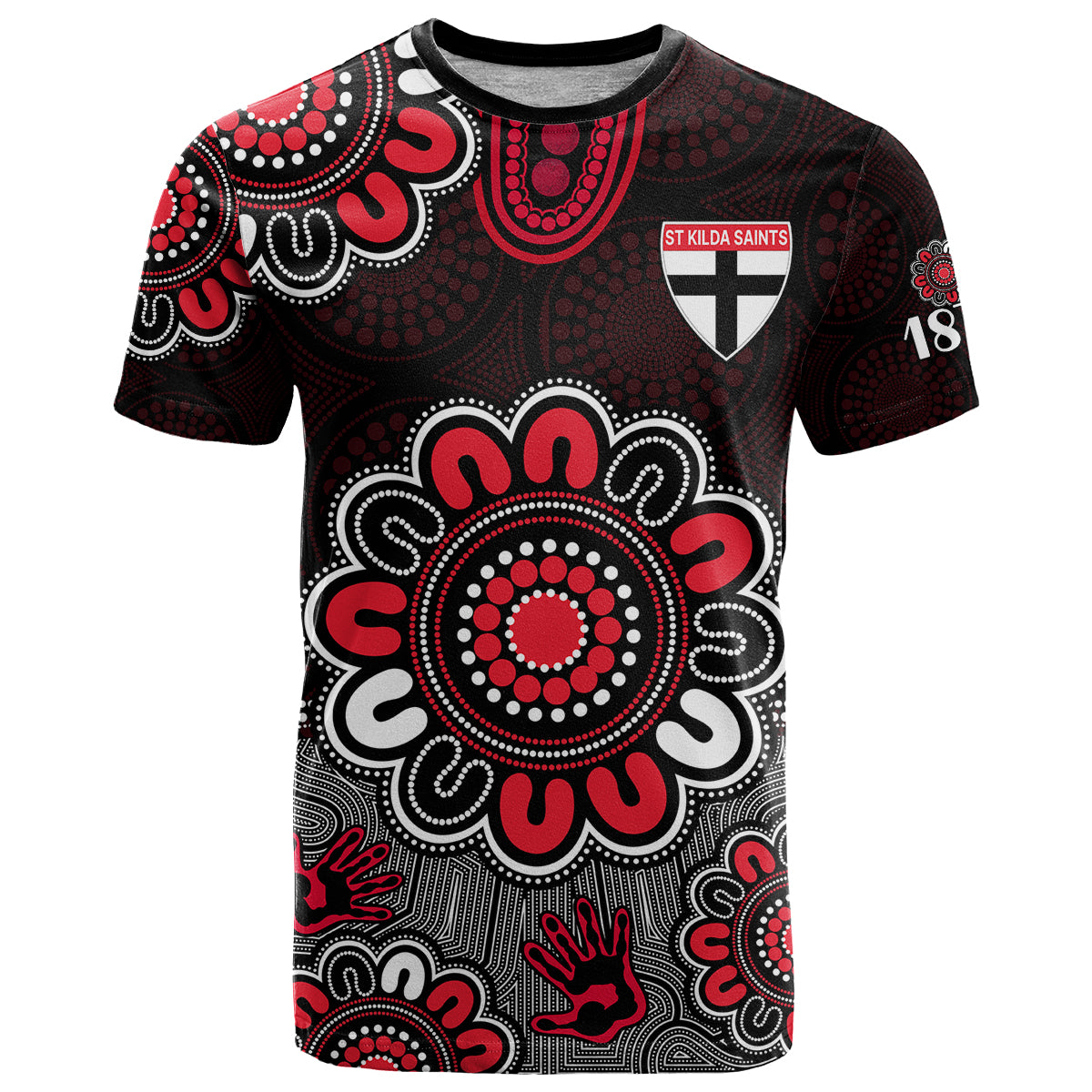 custom-personalised-afl-st-kilda-saints-1873-aboriginal-t-shirt