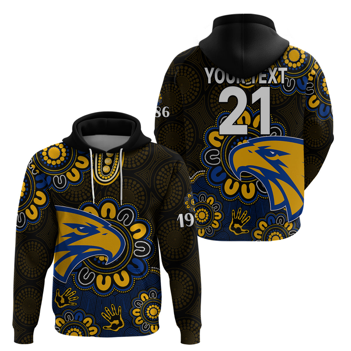 custom-personalised-afl-west-coast-eagles-1986-aboriginal-hoodie