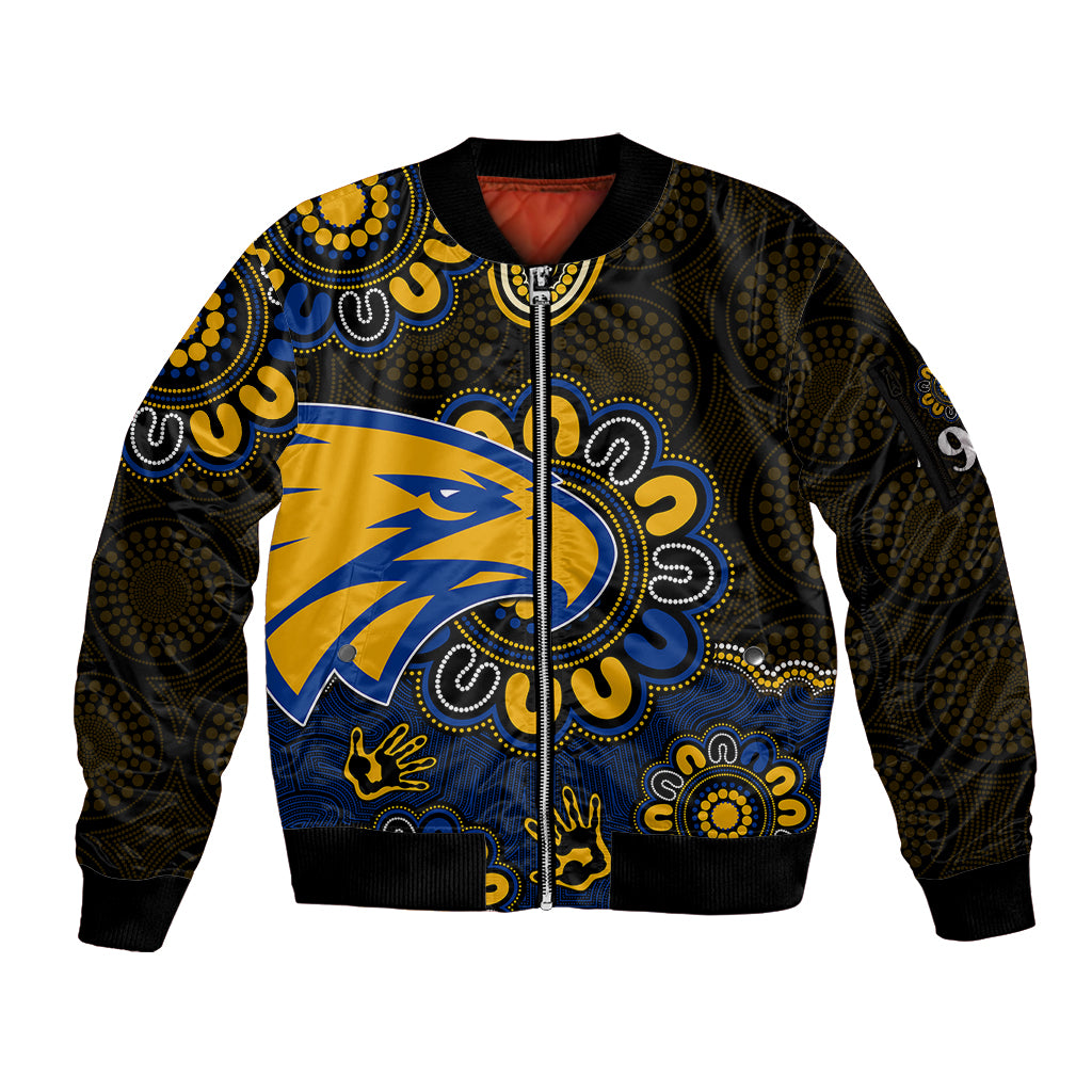 custom-personalised-afl-west-coast-eagles-1986-aboriginal-sleeve-zip-bomber-jacket