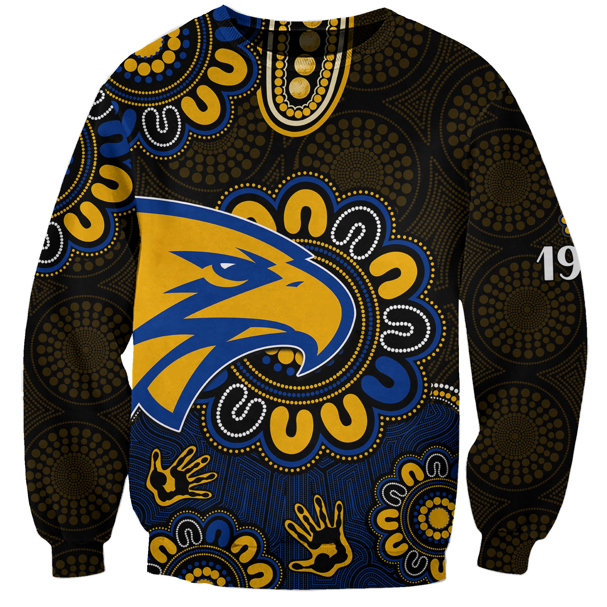 custom-personalised-afl-west-coast-eagles-1986-aboriginal-sweatshirt