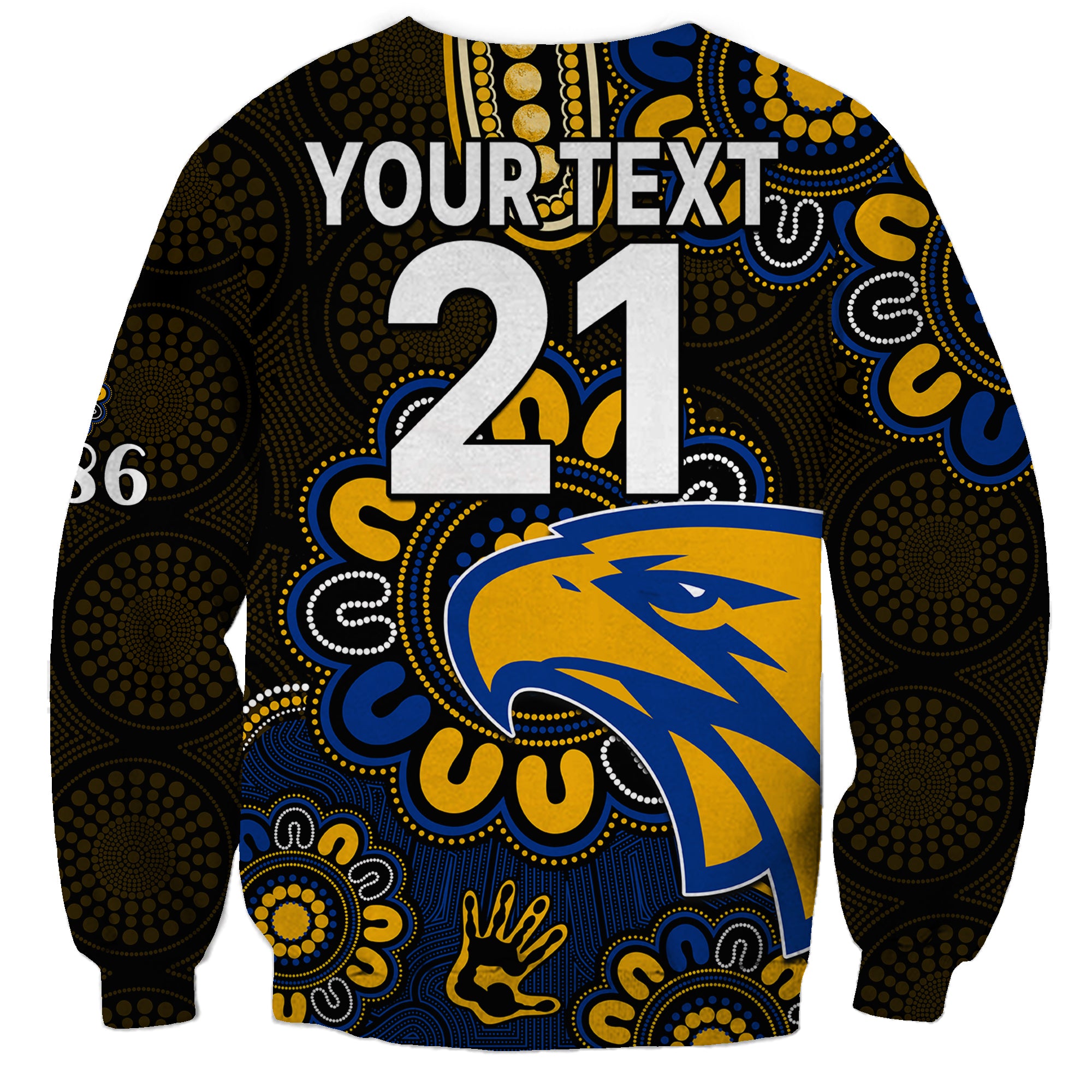 custom-personalised-afl-west-coast-eagles-1986-aboriginal-sweatshirt