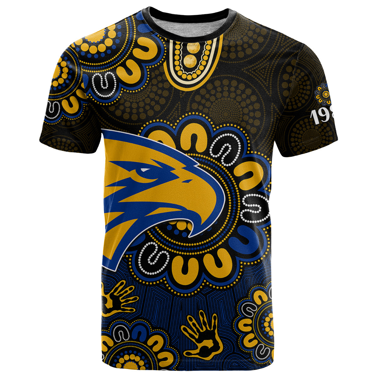 custom-personalised-afl-west-coast-eagles-1986-aboriginal-t-shirt