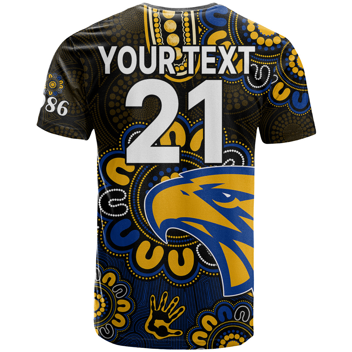 custom-personalised-afl-west-coast-eagles-1986-aboriginal-t-shirt