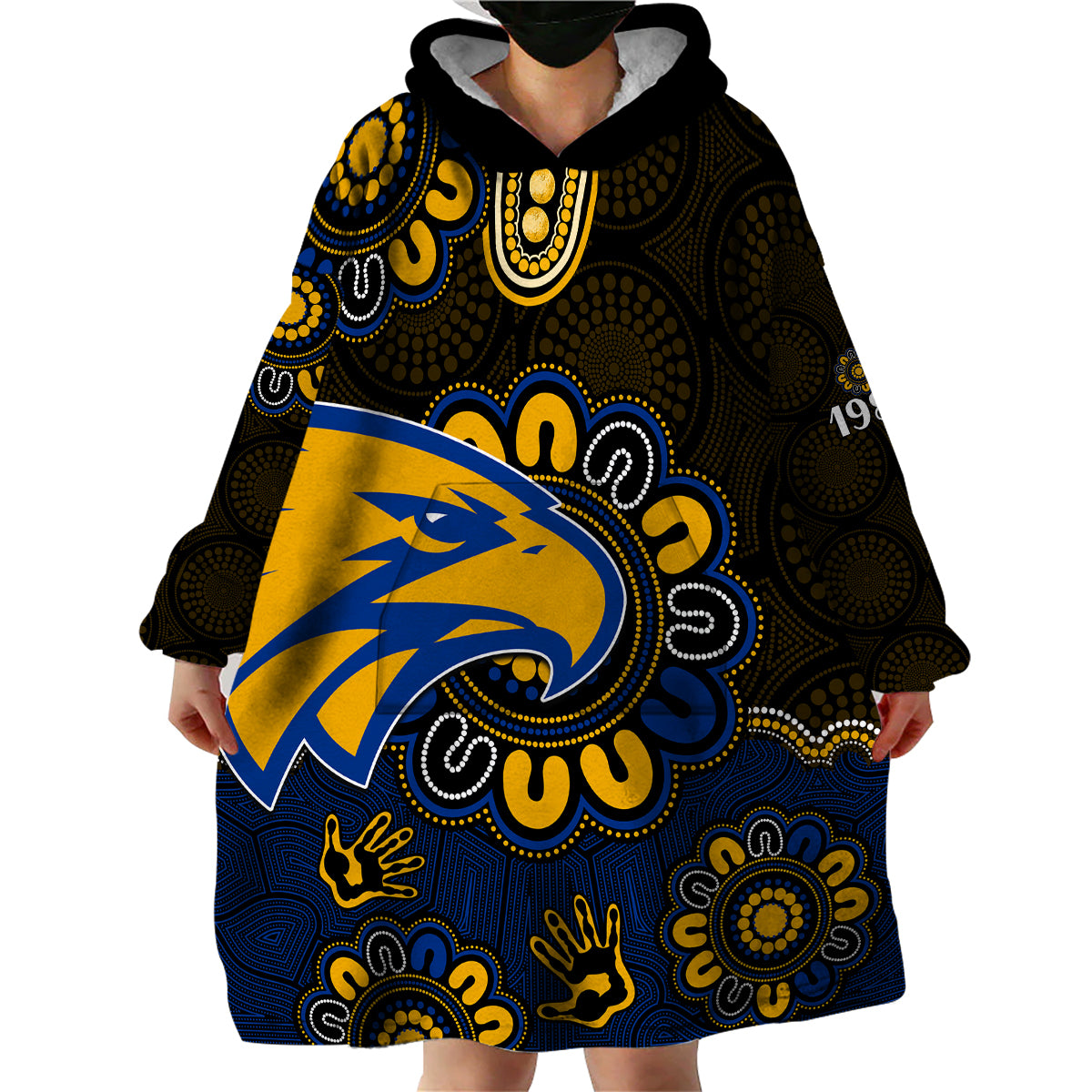 custom-personalised-afl-west-coast-eagles-1986-aboriginal-wearable-blanket-hoodie