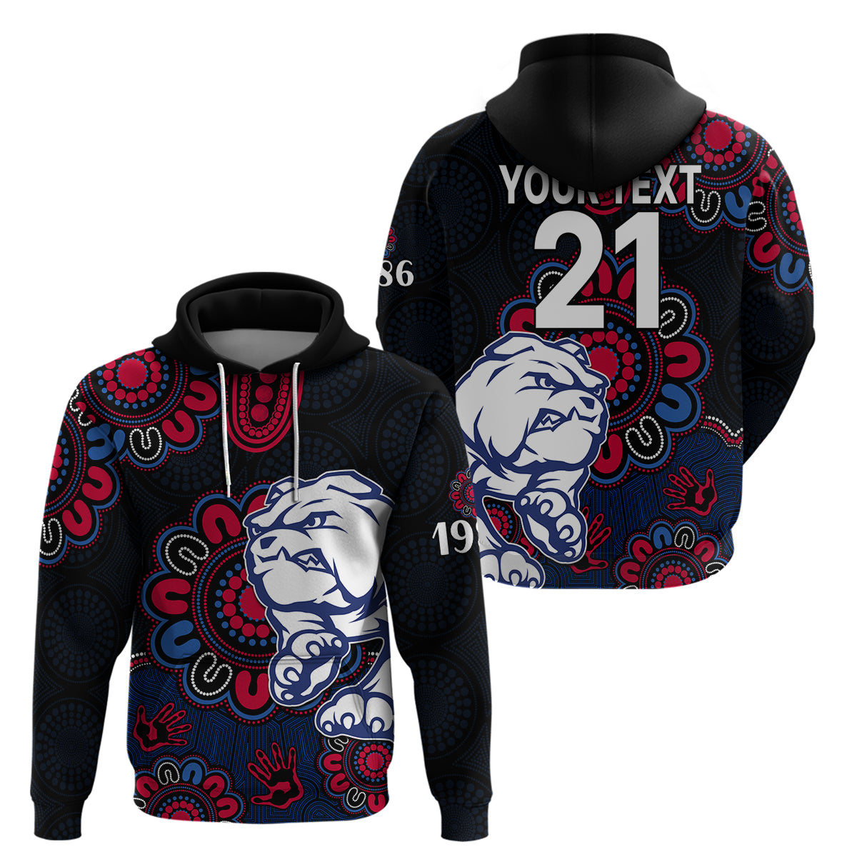 custom-personalised-afl-western-bulldogs-dogs-1877-aboriginal-hoodie