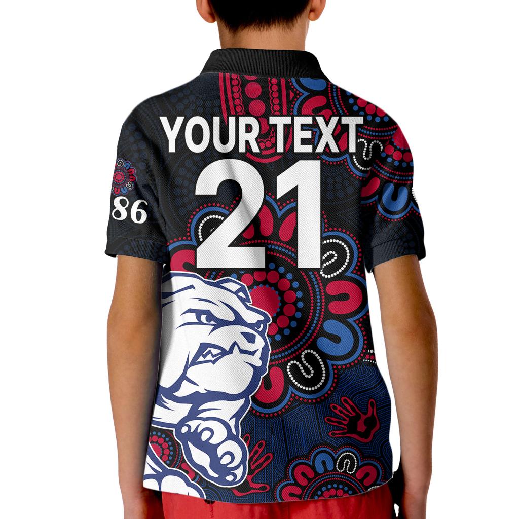 custom-personalised-afl-western-bulldogs-dogs-1877-aboriginal-kid-polo-shirt