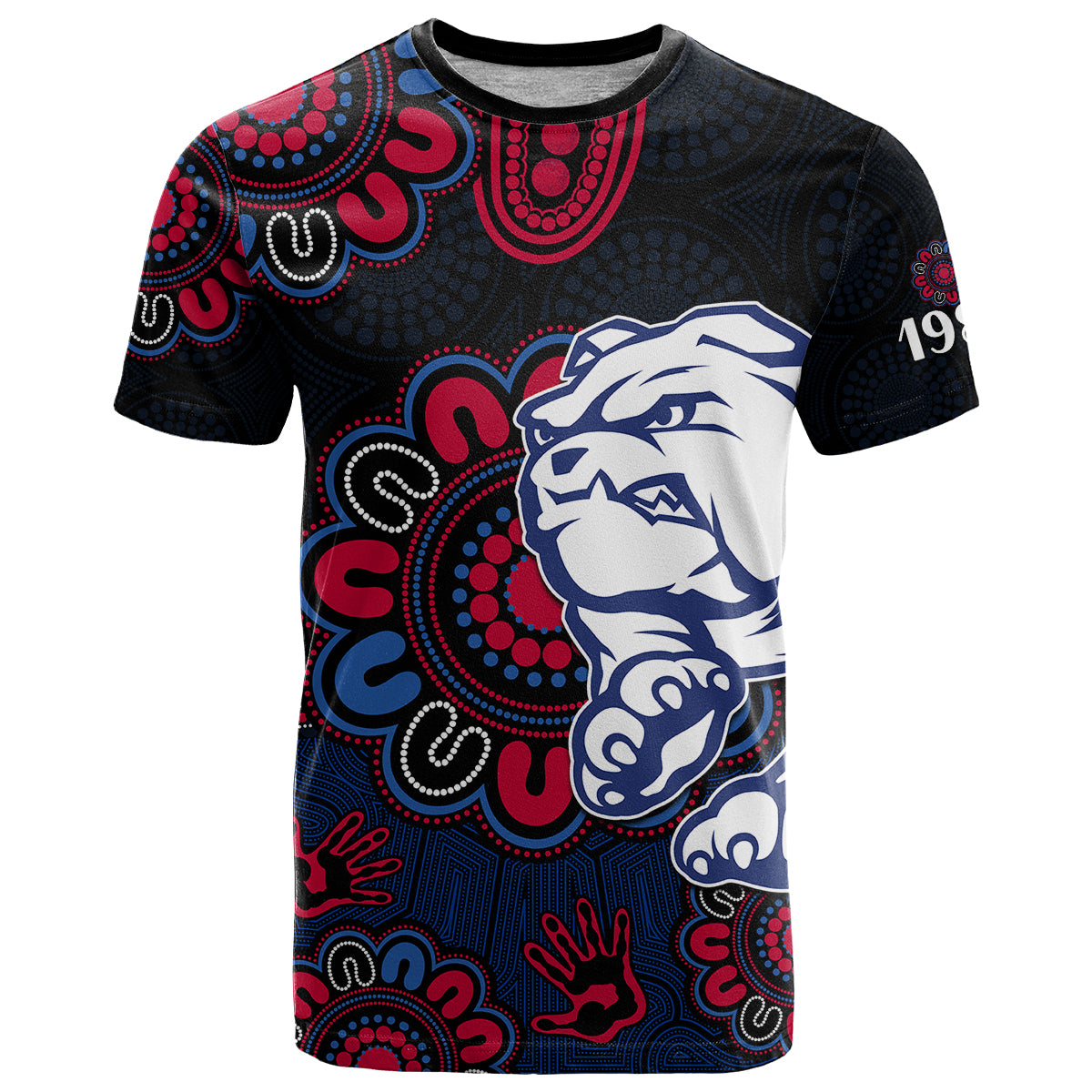 custom-personalised-afl-western-bulldogs-dogs-1877-aboriginal-t-shirt